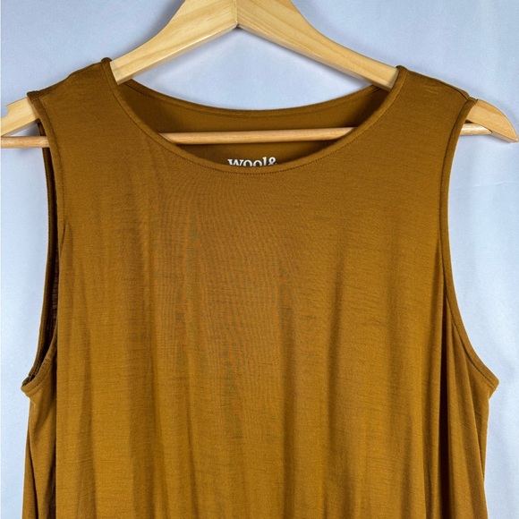 Wool& Sofia Fit & Flare Dress Sleeveless Large Merino Wool Sustainable Vacation - Picture 5 of 11